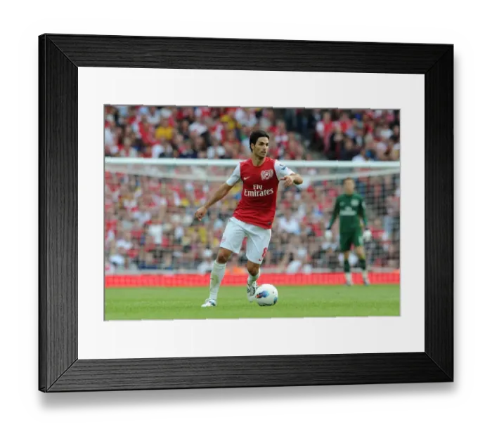 Framed Print : Mikel Arteta's Lead: Arsenal's 1-0 Victory Over Swansea City (2011-12)