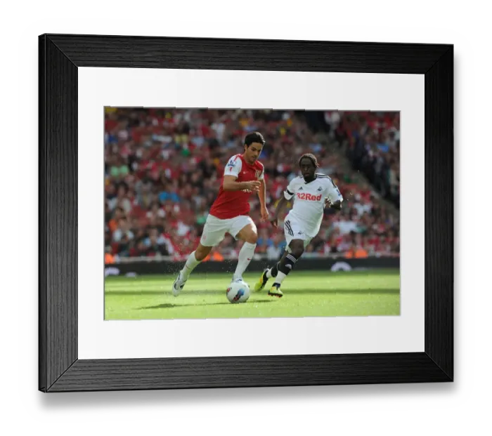 Framed Print : Mikel Arteta's Victory: Arsenal 1-0 Swansea City, Premier League 2011-12