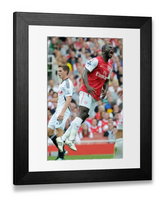 Framed Print : Arsenal's Frimpong Scores the Winner: Arsenal 1-0 Swansea City, Premier League 2011-12