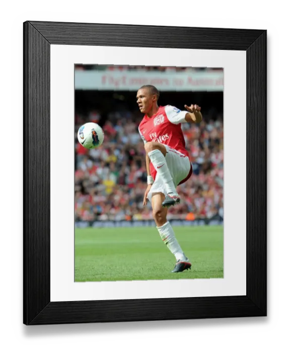 Framed Print : Arsenal's Kieran Gibbs Scores the Winner: Arsenal 1-0 Swansea City, Premier League 2011-12