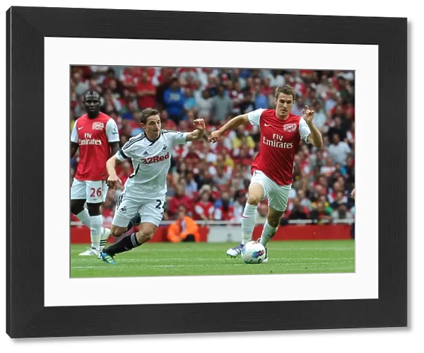 Aaron Ramsey (Arsenal) Joe Allen (Swansea). Arsenal 1: 0 Swansea City. Barclays Premier League