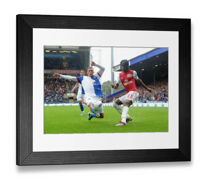 Framed Print : Gervinho vs Jason Lowe: Thrilling 4-3 Blackburn Rovers Win Over Arsenal in Premier League (September 17, 2011)