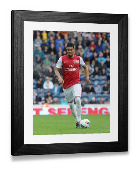 Framed Print : Andre Santos Heartbreaking Struggle: Arsenal's Agonizing 4-3 Defeat at Blackburn Rovers (September 17, 2011, Premier League)