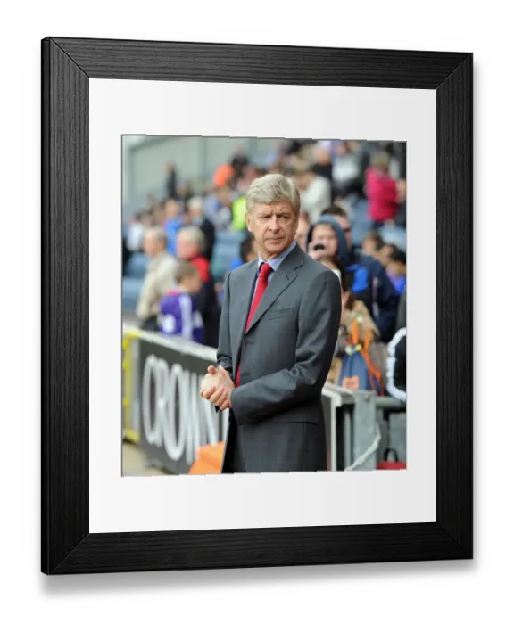Framed Print : Arsene Wenger and Arsenal Face Challenging 4-3 Defeat at Blackburn Rovers, Barclays Premier League, Ewood Park, September 17, 2011 Framed Print : Arsene Wenger and Arsenal Face Challenging 4-3 Defeat at Blackburn Rovers, Barclays Premier League, Ewood Park, September 17, 2011