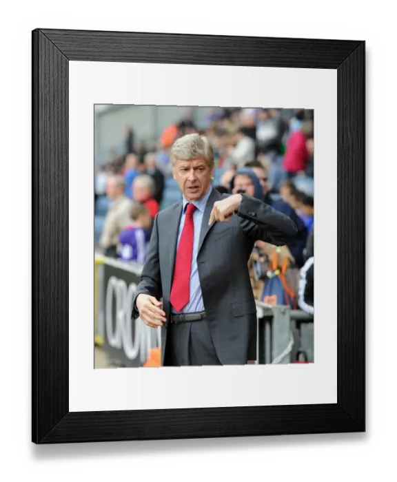 Framed Print : Arsene Wenger the Arsenal Manager. Blackburn Rovers 4: 3 Arsenal. Barclays Premier League Framed Print : Arsene Wenger the Arsenal Manager. Blackburn Rovers 4: 3 Arsenal. Barclays Premier League