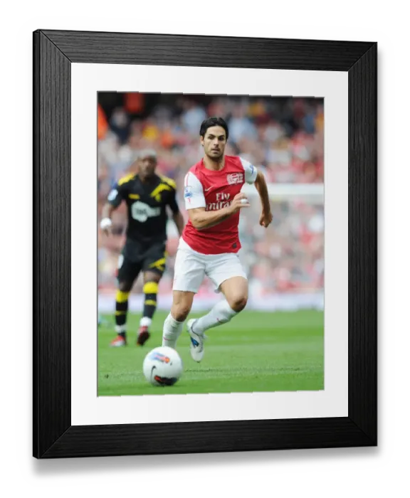 Framed Print : Mikel Arteta Leads Arsenal Against Bolton Wanderers, 2011-12 Premier League Framed Print : Mikel Arteta Leads Arsenal Against Bolton Wanderers, 2011-12 Premier League