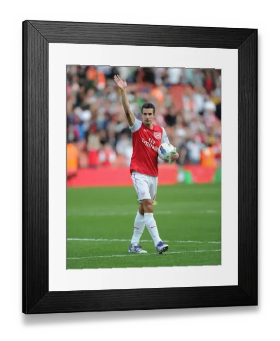 Framed Print : Robin van Persie Celebrates 100th Arsenal Goal vs. Bolton Wanderers (2011-12) Framed Print : Robin van Persie Celebrates 100th Arsenal Goal vs. Bolton Wanderers (2011-12)
