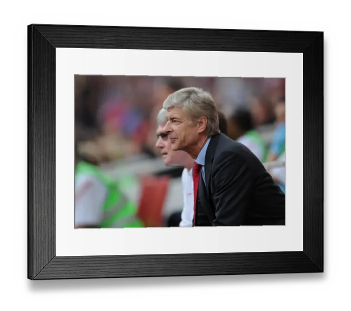 Framed Print : Arsene Wenger Leads Arsenal Against Bolton Wanderers in Premier League (2011) Framed Print : Arsene Wenger Leads Arsenal Against Bolton Wanderers in Premier League (2011)
