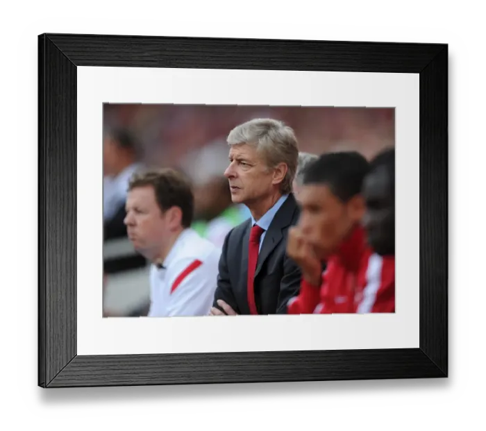 Framed Print : Arsene Wenger and Arsenal Face Off Against Bolton Wanderers in Premier League Clash (2011-12) Framed Print : Arsene Wenger and Arsenal Face Off Against Bolton Wanderers in Premier League Clash (2011-12)