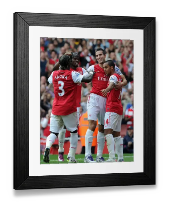 Framed Print : Robin van Persie's Milestone Moment: Arsenal's 3-0 Victory - Van Persie Scores His 100th Goal for The Gunners Framed Print : Robin van Persie's Milestone Moment: Arsenal's 3-0 Victory - Van Persie Scores His 100th Goal for The Gunners