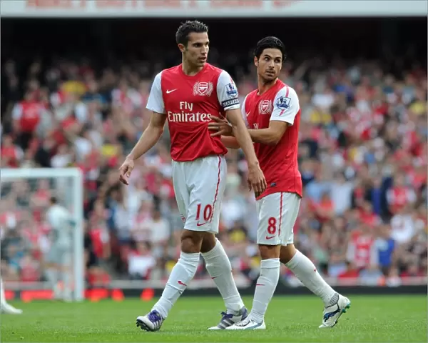 Arsenal's Dominant Victory: Robin van Persie and Mikel Arteta Lead the Way against Bolton Wanderers (3-0), Barclays Premier League, Emirates Stadium, September 24, 2011