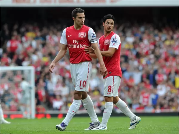 Arsenal's Dominant Victory: Robin van Persie and Mikel Arteta Lead the Way against Bolton Wanderers (3-0), Barclays Premier League, Emirates Stadium, September 24, 2011