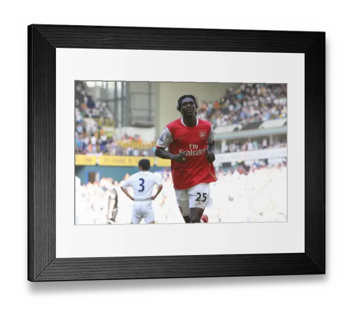 Framed Print : Adebayor's Hat-Trick: Arsenal's 3-1 FA Premier League Victory Over Tottenham Framed Print : Adebayor's Hat-Trick: Arsenal's 3-1 FA Premier League Victory Over Tottenham