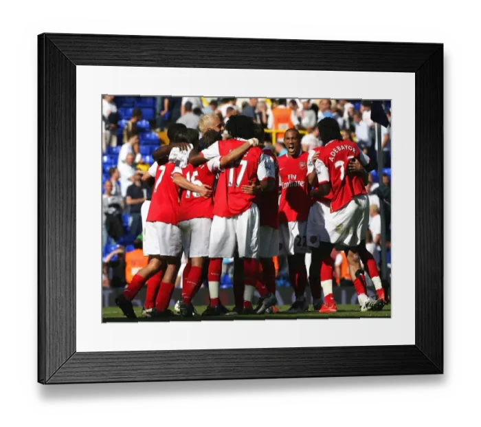 Framed Print : Arsenal's Triumph: 3-1 Over Tottenham in the FA Premier League (2007) Framed Print : Arsenal's Triumph: 3-1 Over Tottenham in the FA Premier League (2007)