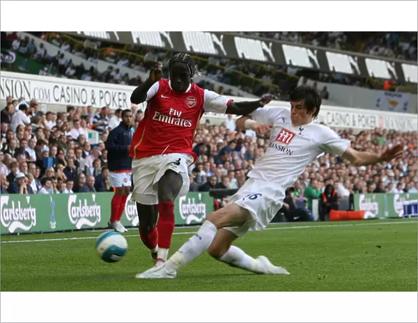 Triumphant Sagna and Bale: Arsenal's 3-1 Victory Over Tottenham, FA Barclays Premier League, 2007