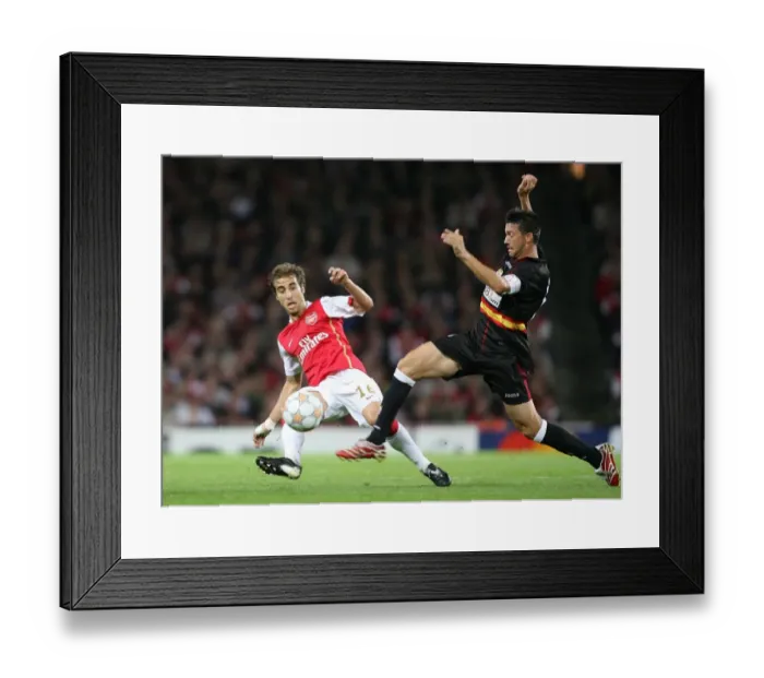 Framed Print : Mathieu Flamini (Arsenal) Jose Luis Marti (Sevilla)