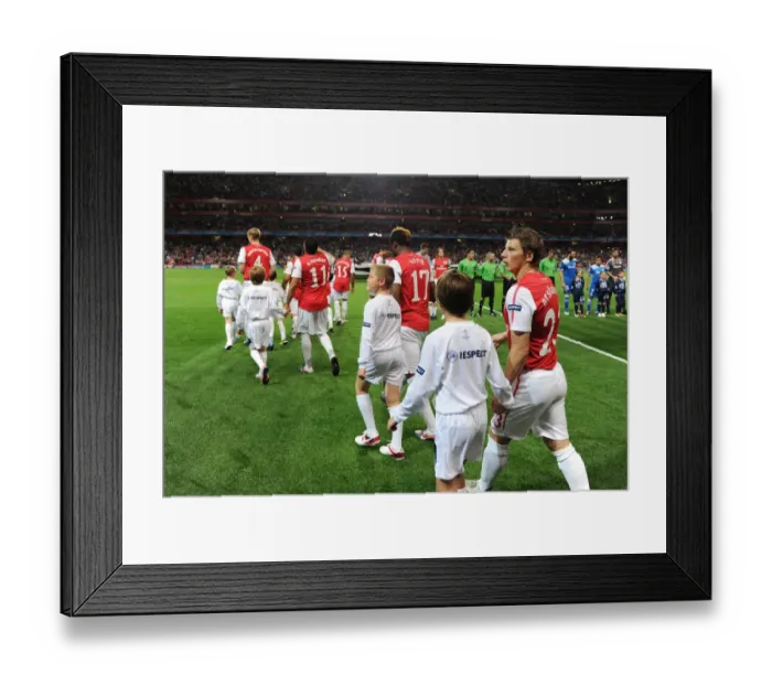 Framed Print : Arsenal's Andrey Arshavin Leads Out Team against Olympiacos in 2011-12 UEFA Champions League Framed Print : Arsenal's Andrey Arshavin Leads Out Team against Olympiacos in 2011-12 UEFA Champions League