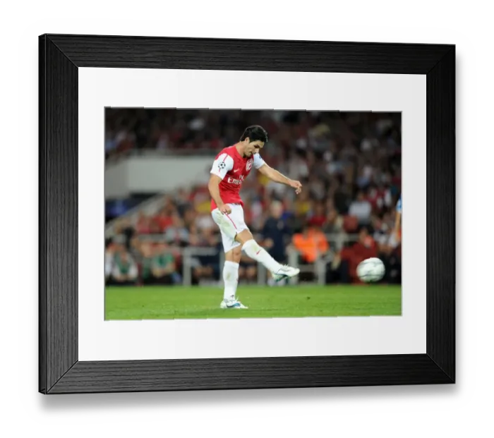 Framed Print : Mikel Arteta Guides Arsenal to 2-1 UEFA Champions League Victory over Olympiacos Framed Print : Mikel Arteta Guides Arsenal to 2-1 UEFA Champions League Victory over Olympiacos