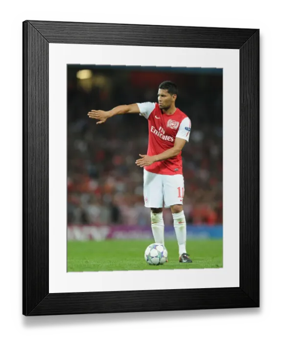Framed Print : Andre Santos in Action: Arsenal vs Olympiacos, UEFA Champions League 2011-12 Framed Print : Andre Santos in Action: Arsenal vs Olympiacos, UEFA Champions League 2011-12