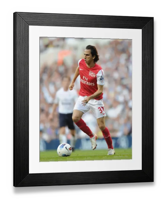 Framed Print : Yossi Benayoun Scores for Arsenal in a 2:1 Loss to Tottenham Hotspur, Premier League 2011-12