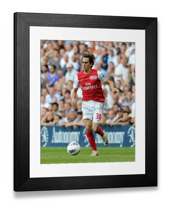Framed Print : Yossi Benayoun (Arsenal). Tottenham Hotspur 2: 1 Arsenal. Barclays Premier League