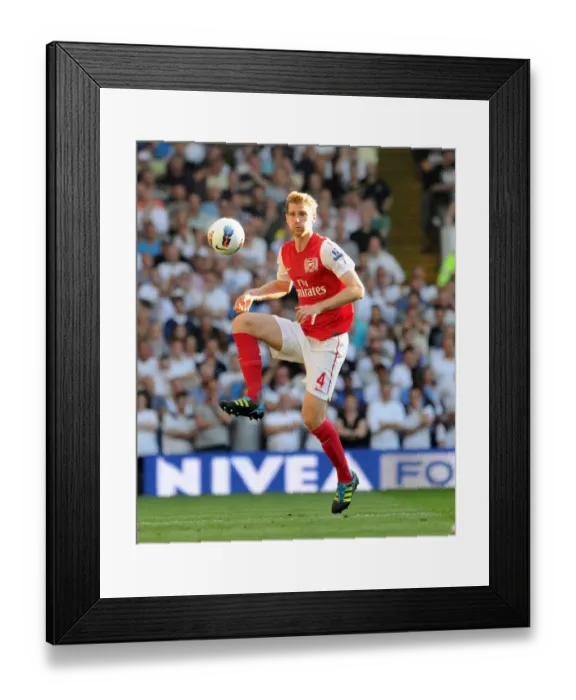 Framed Print : Per Mertesacker's Struggle: Arsenal's 2-1 Defeat at White Hart Lane, Premier League 2011 / 12