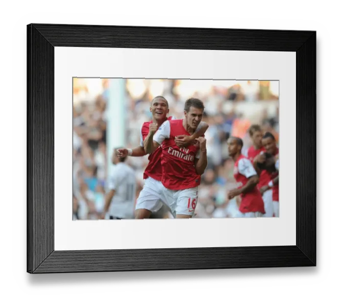Framed Print : Ramsey's Dramatic Goal: Arsenal's 2-1 Comeback at White Hart Lane Framed Print : Ramsey's Dramatic Goal: Arsenal's 2-1 Comeback at White Hart Lane