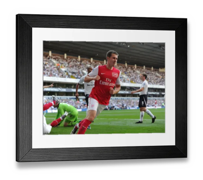 Framed Print : Aaron Ramsey's Stunner: Arsenal's 2-1 Defeat at White Hart Lane, 2011 / 12 Premier League Framed Print : Aaron Ramsey's Stunner: Arsenal's 2-1 Defeat at White Hart Lane, 2011 / 12 Premier League