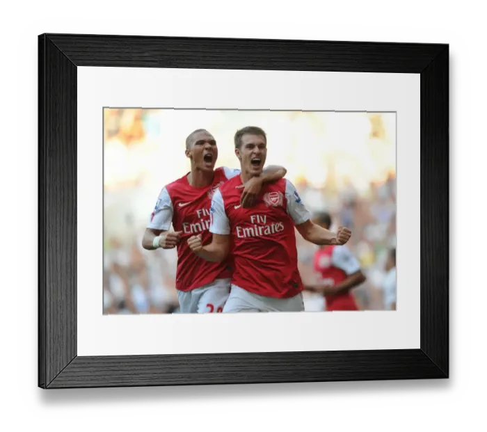Framed Print : Ramsey's Dramatic Comeback Goal: Arsenal's 2-1 Victory at White Hart Lane (2011-12)