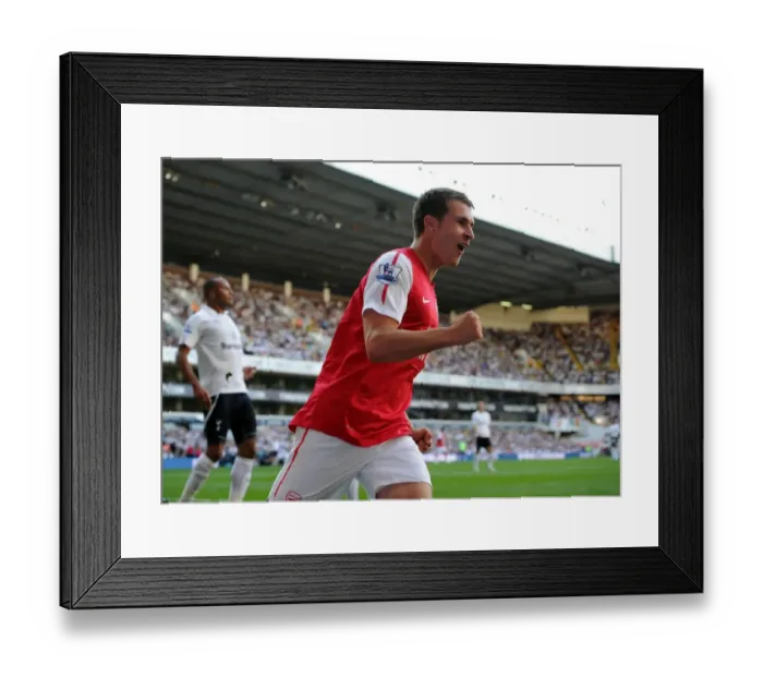 Framed Print : Aaron Ramsey's Goal in Defeat: Arsenal 1-2 Tottenham Hotspur, Premier League 2011-12 Framed Print : Aaron Ramsey's Goal in Defeat: Arsenal 1-2 Tottenham Hotspur, Premier League 2011-12