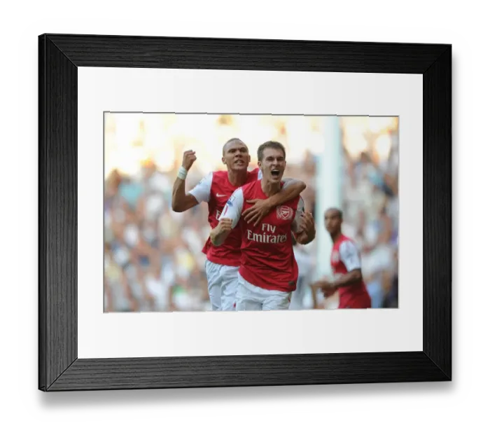 Framed Print : Ramsey's Dramatic Comeback Goal: Arsenal's Thrilling 2-1 Victory at White Hart Lane