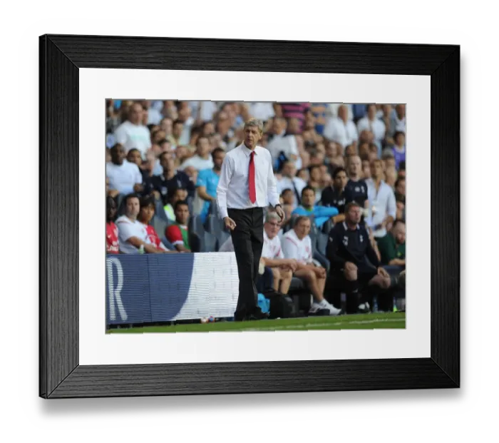 Framed Print : Arsene Wenger and Arsenal Suffer 2:1 Defeat at White Hart Lane against Tottenham Hotspur, Premier League 2011-12