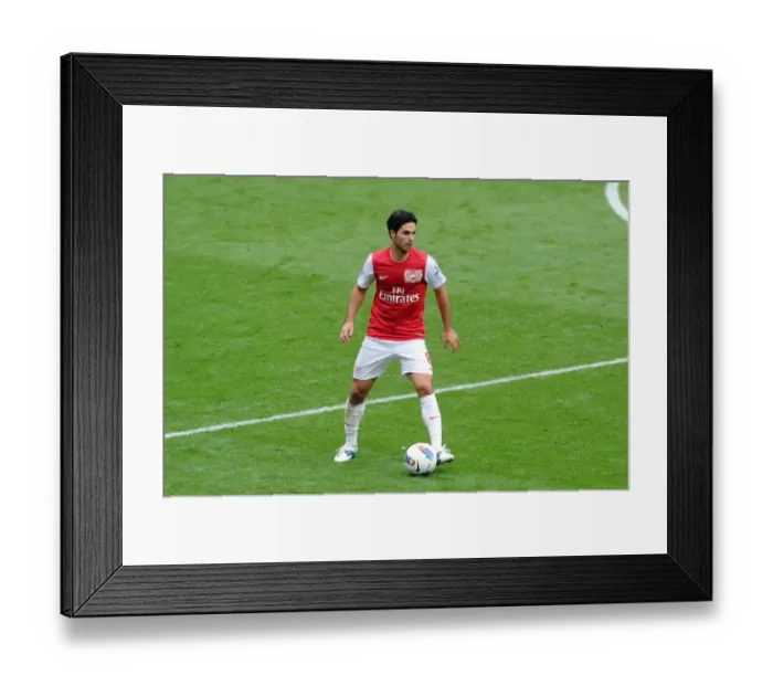 Framed Print : Mikel Arteta Leads Arsenal to 2:1 Victory Over Sunderland in the Premier League (16 / 10 / 11)