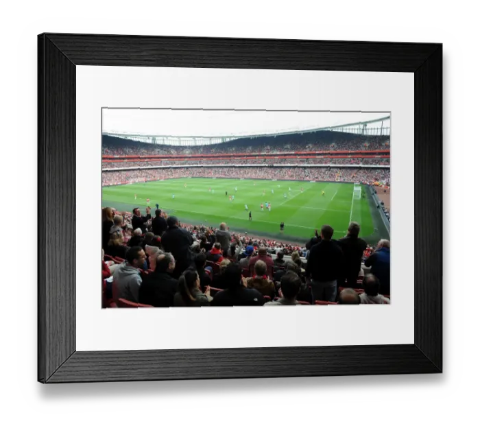 Framed Print : Club level clap the first Arsenal goal. Arsenal 2: 1 Sunderland. Barclays Premier League Framed Print : Club level clap the first Arsenal goal. Arsenal 2: 1 Sunderland. Barclays Premier League