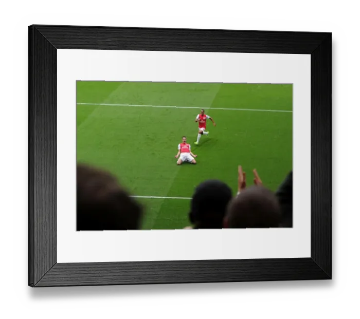 Framed Print : Robin van Persie and Theo Walcott's Thrilling Celebration: Arsenal's First Goal Against Sunderland (16 / 10 / 11) Framed Print : Robin van Persie and Theo Walcott's Thrilling Celebration: Arsenal's First Goal Against Sunderland (16 / 10 / 11)