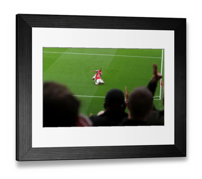 Framed Print : Arsenal's Triumphant Start: Van Persie and Walcott's Unforgettable Goal Celebration (16 / 10 / 11) Framed Print : Arsenal's Triumphant Start: Van Persie and Walcott's Unforgettable Goal Celebration (16 / 10 / 11)