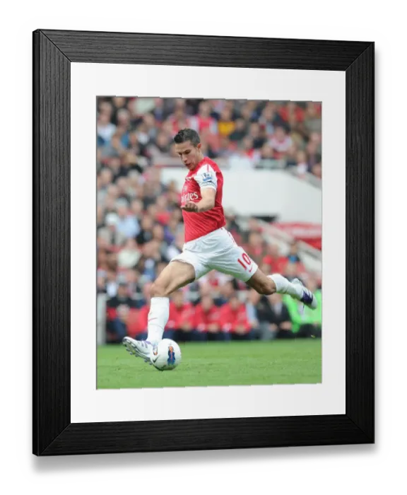 Framed Print : Robin van Persie in Action: Arsenal vs. Sunderland, Premier League 2011-12