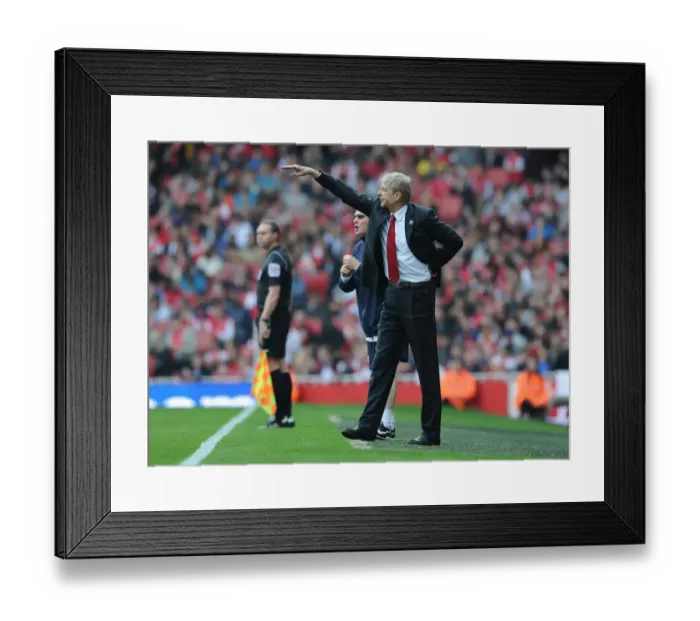 Framed Print : Arsene Wenger Leads Arsenal Against Sunderland in Premier League (2011-12) Framed Print : Arsene Wenger Leads Arsenal Against Sunderland in Premier League (2011-12)