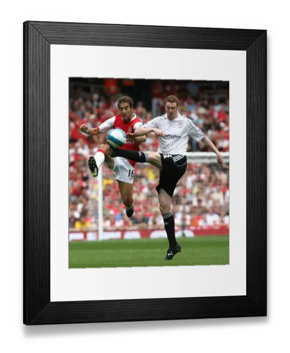 Framed Print : Mathieu Flamini (Arsenal) Stephen Pearson (Derby) Framed Print : Mathieu Flamini (Arsenal) Stephen Pearson (Derby)