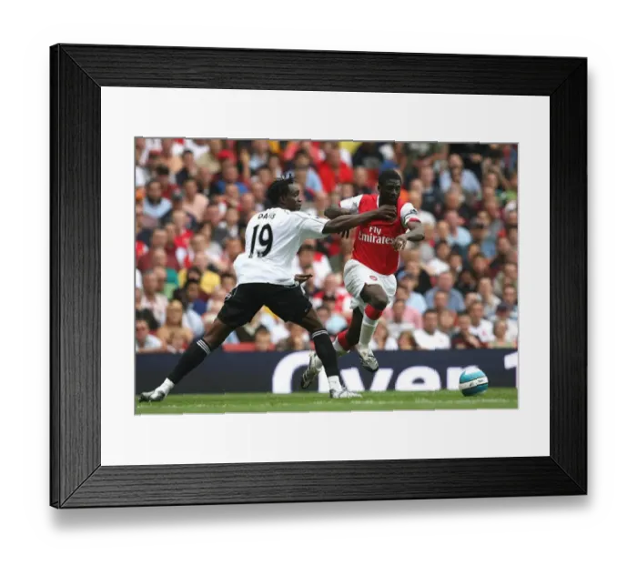 Framed Print : Kolo Toure (Arsenal) Claude Davis (Derby)