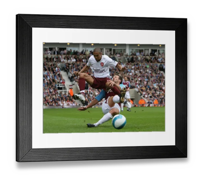 Framed Print : Gael Clichy (Arsenal) Lucas Neill (West Ham) Framed Print : Gael Clichy (Arsenal) Lucas Neill (West Ham)