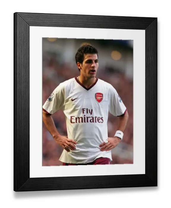 Framed Print : Cesc Fabregas Scores the Winner: Arsenal Triumphs over West Ham United in the Barclays Premier League