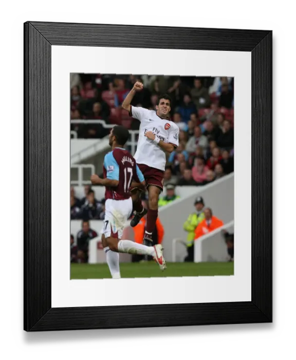 Framed Print : Cesc Fabregas Triumph: Arsenal's 1-0 Victory over West Ham, 2007 Framed Print : Cesc Fabregas Triumph: Arsenal's 1-0 Victory over West Ham, 2007
