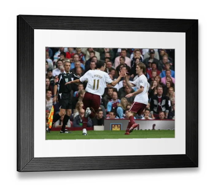Framed Print : Robin van Persie's Strike: Arsenal's Win Against West Ham United, 2007 Framed Print : Robin van Persie's Strike: Arsenal's Win Against West Ham United, 2007