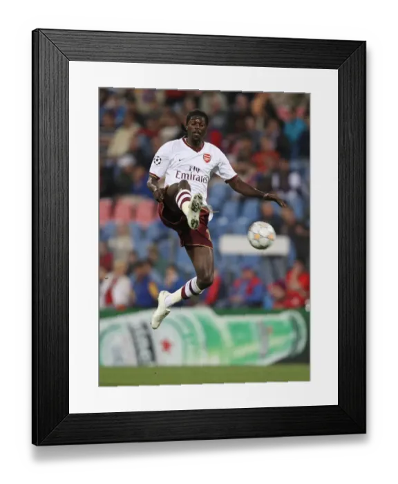 Framed Print : Adebayor's Goal: Arsenal's 1-0 Victory Over Steaua Bucharest in Champions League (2007) Framed Print : Adebayor's Goal: Arsenal's 1-0 Victory Over Steaua Bucharest in Champions League (2007)