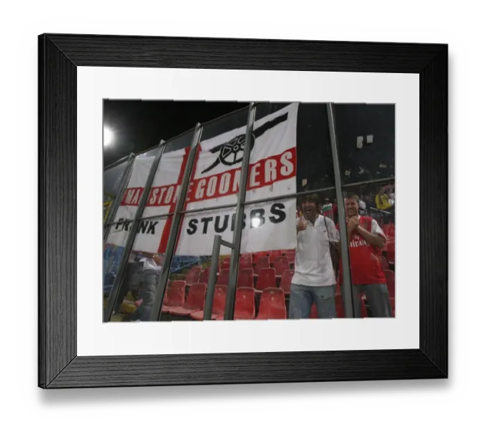 Framed Print : Arsenal fans, Frank Stubbs