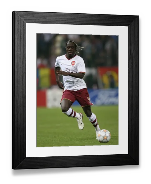 Framed Print : Bacary Sagna's Victory: Arsenal's 1-0 Win Over Steaua Bucharest in UEFA Champions League Group H