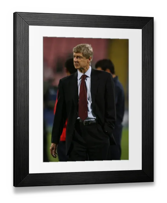 Framed Print : Arsene Wenger Guides Arsenal to 1-0 Victory over Steaua Bucharest in Champions League Group H Framed Print : Arsene Wenger Guides Arsenal to 1-0 Victory over Steaua Bucharest in Champions League Group H
