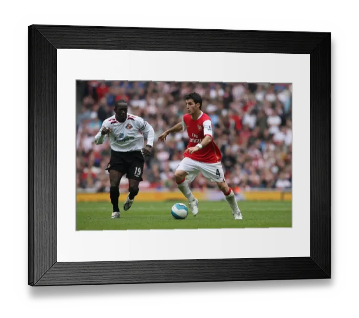 Framed Print : Cesc Fabregas (Arsenal) Dwight Yorke (Sunderland) Framed Print : Cesc Fabregas (Arsenal) Dwight Yorke (Sunderland)