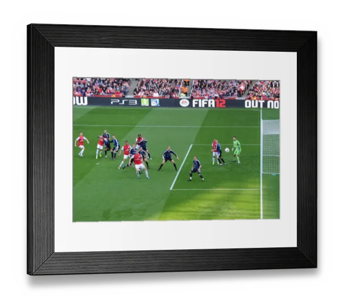 Framed Print : Arsenal Leads 3-1 over Stoke City in Premier League: Emirates Stadium Showdown Framed Print : Arsenal Leads 3-1 over Stoke City in Premier League: Emirates Stadium Showdown